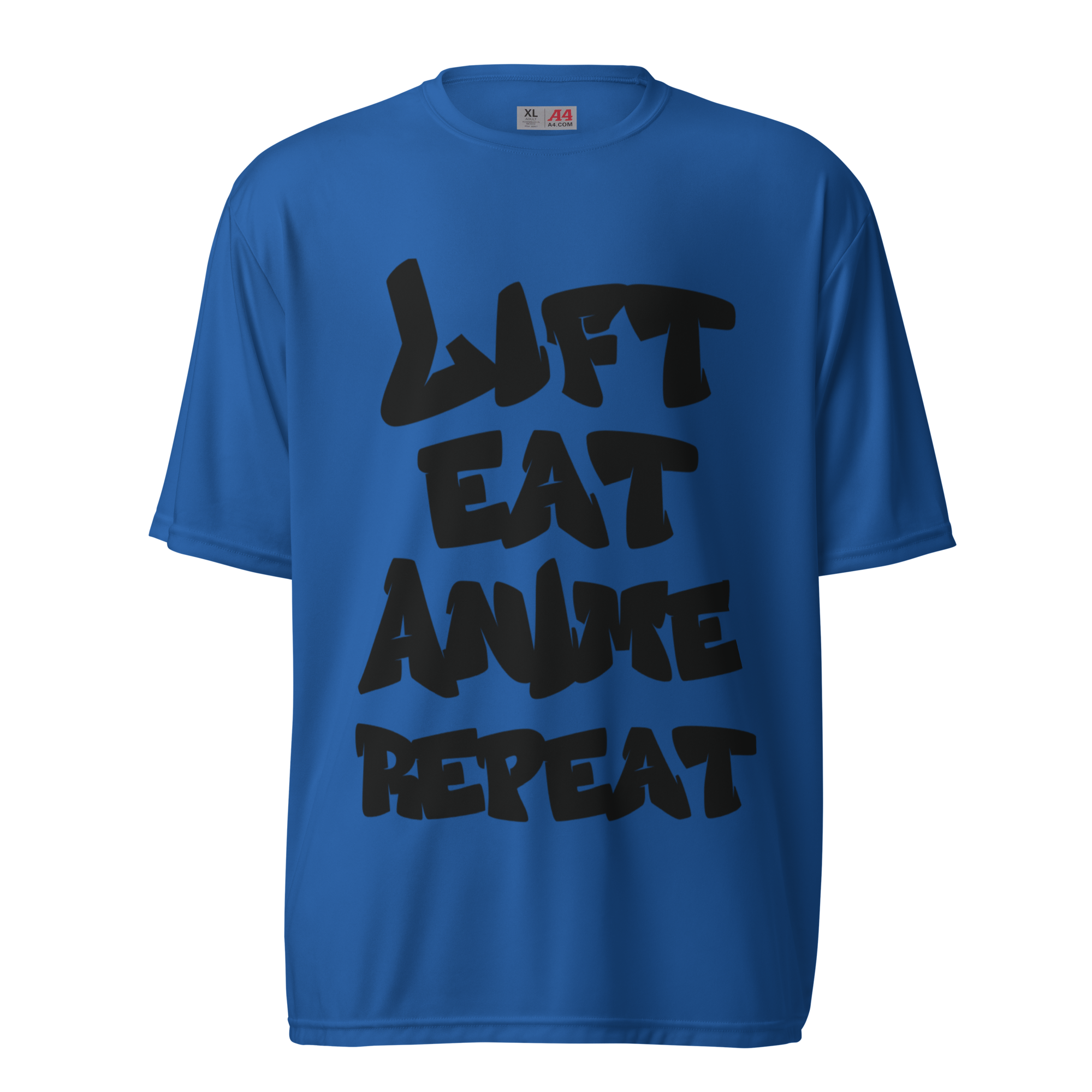 Lift Eat Repeat OverSized Tee - Royal - front